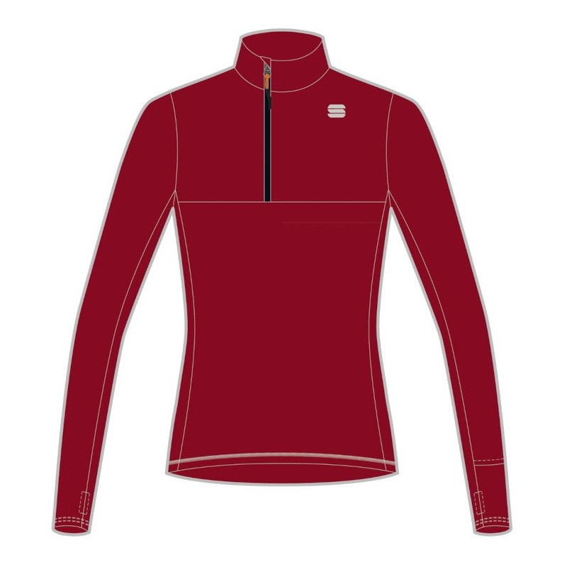 Damen pullover Sportful Cardio Tech W Jersey rot rumba Damen pullover Sportful Cardio Tech W Jersey rot rumba